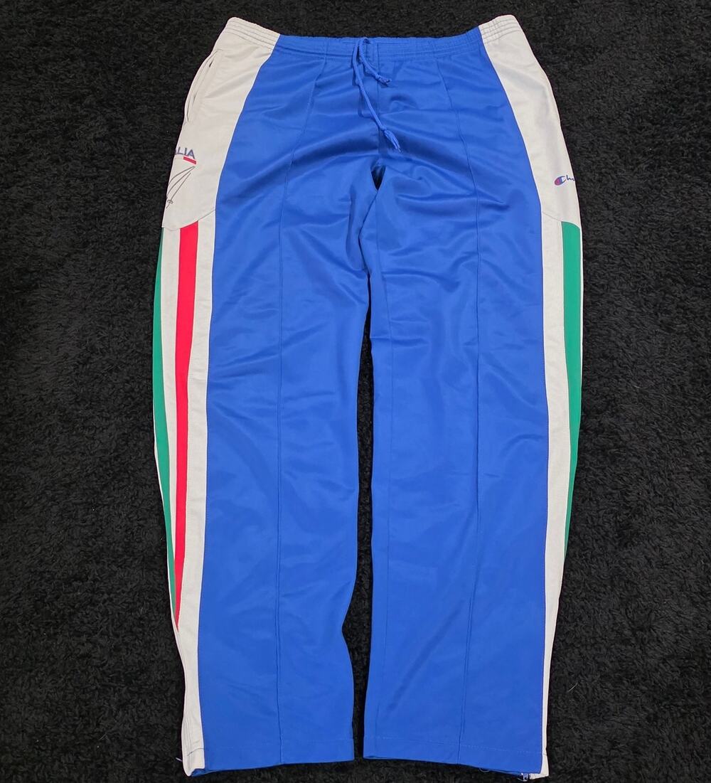90s Italia Euro Vintage Import Champion Sportswear Tracksuit Pants Size Large